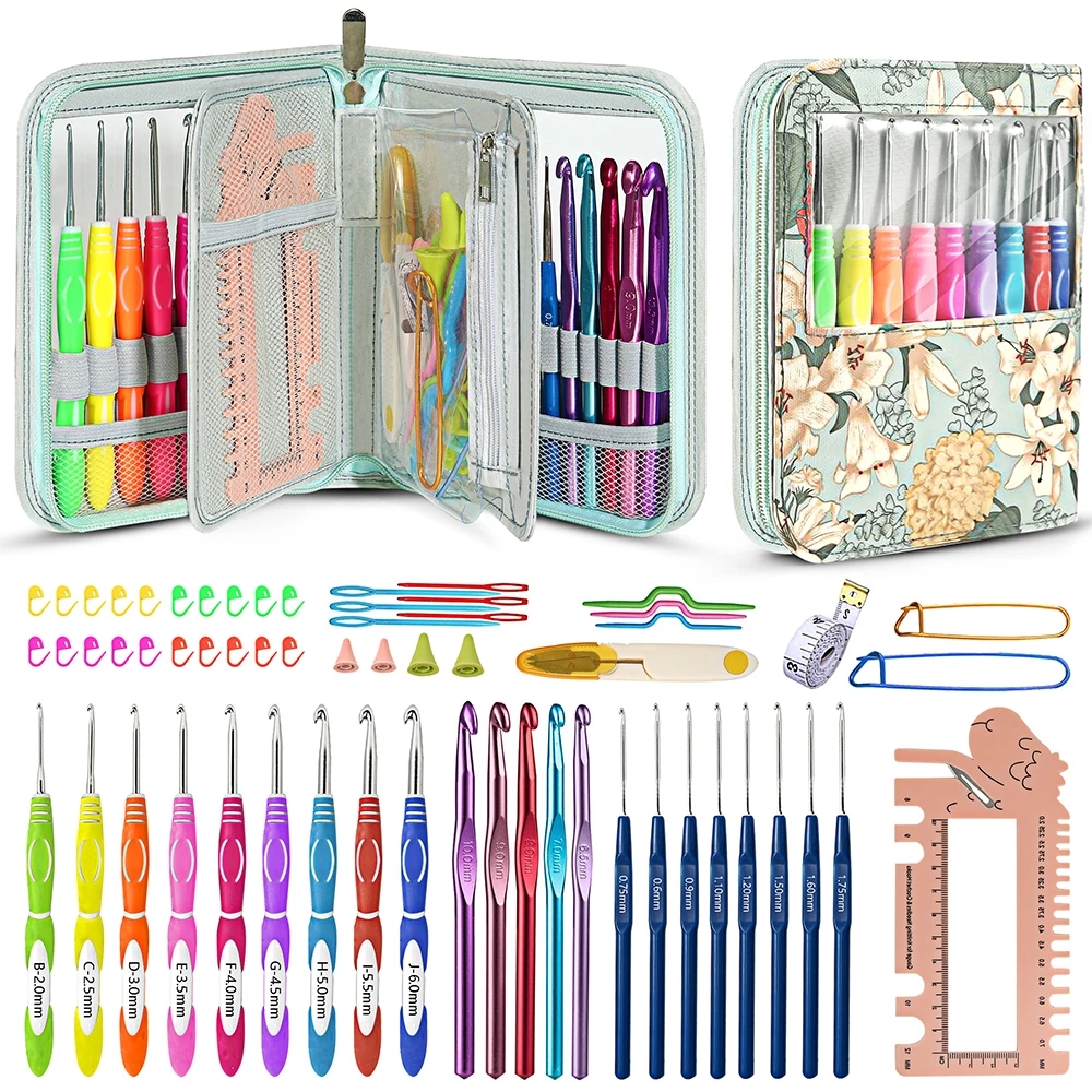 Kit de crochet pour débutants et adultes, kits de crochet pour débutants, aiguilles à tricoter pour enfants et plus un kit pour débutants plus idéal: jaune clair