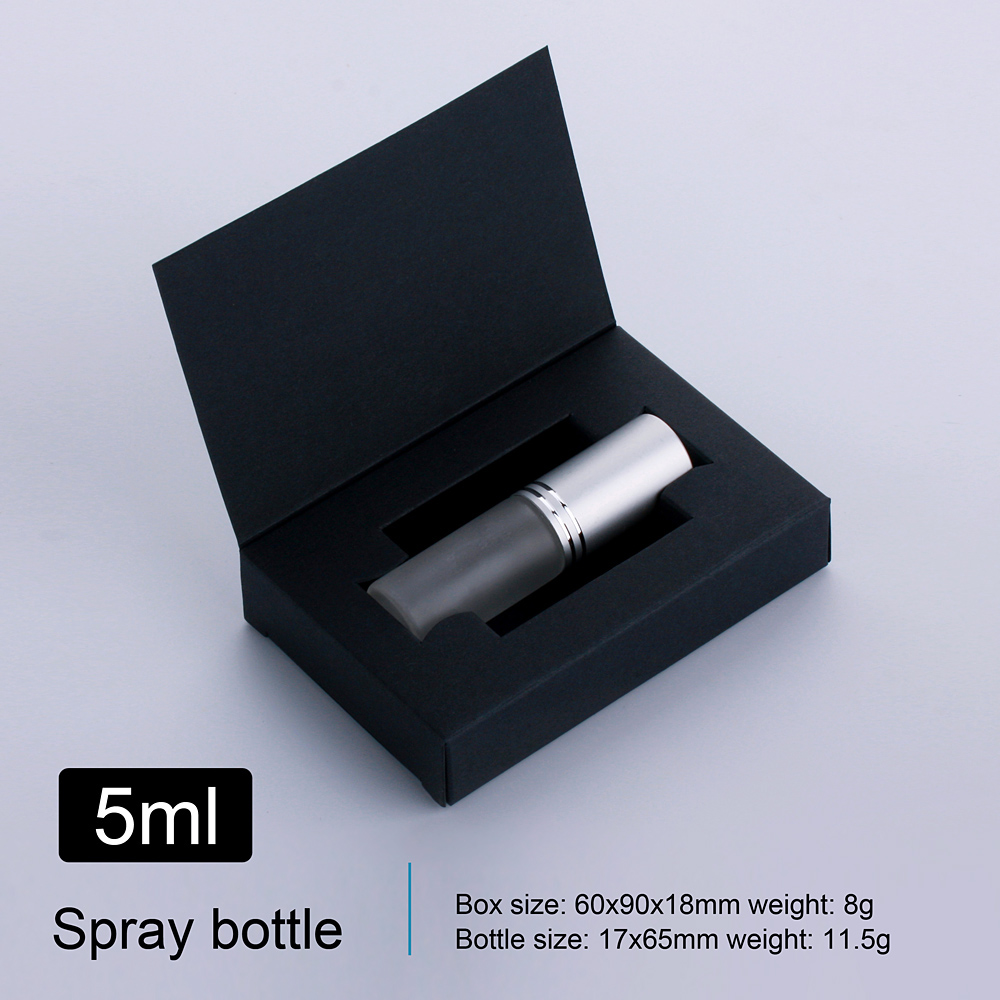 50 Pcs/Lot 5ml Frosted Perfume Bottle with Packing Box Spray Atomizer Perfume Bottle Package Box Travel Perfume Bottle Package