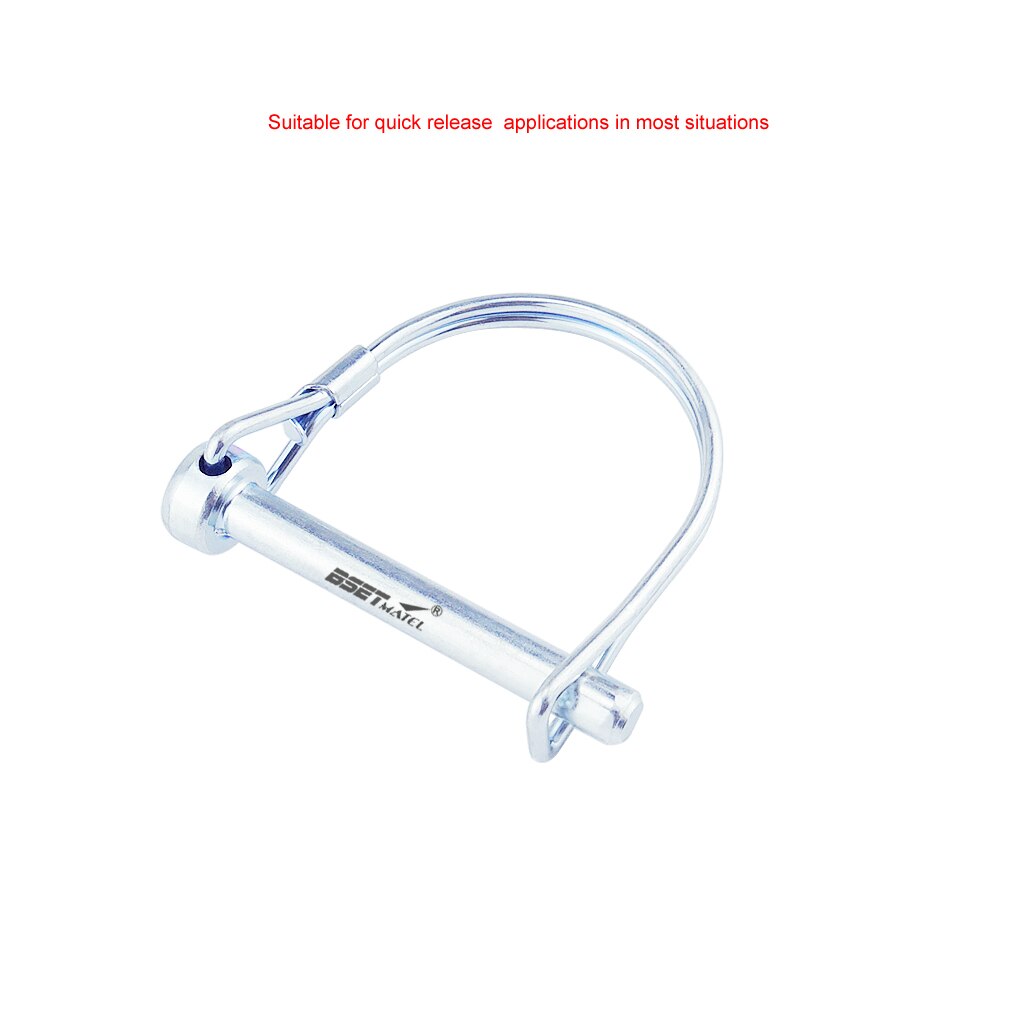 Spring Carbon Steel PTO Pin Round Arch Wire Shaft Locking Lock Pin Safety Coupler Pin Retainer Farm Trailers Wagons Lawn Garden