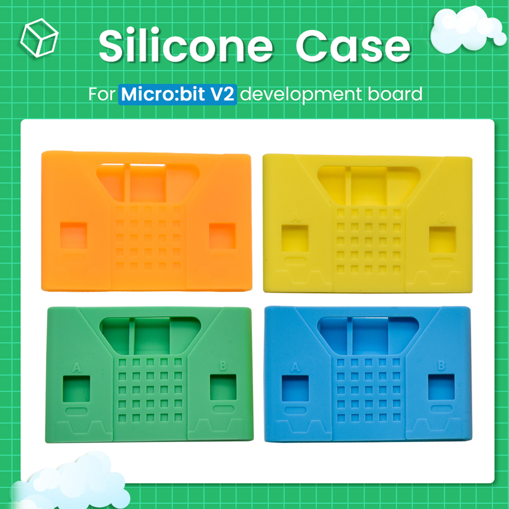 BBC Micro:bit V2.0 Colors Silicone Protective Cases Outer Shell for Micro:bit V2