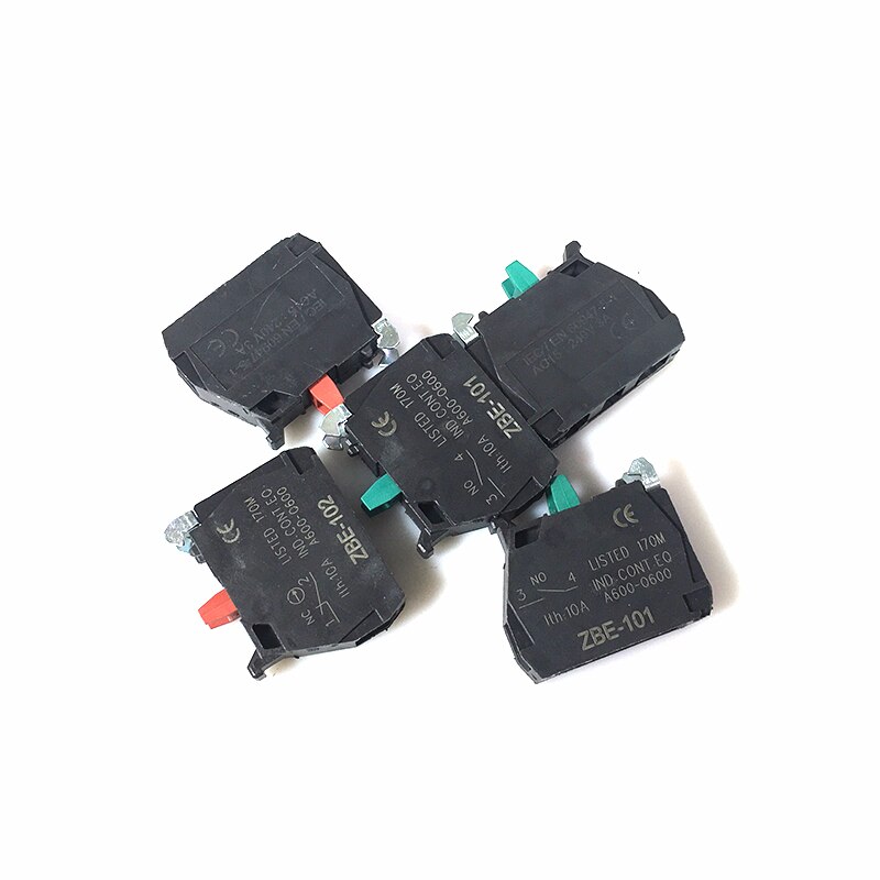 Bloc de Contact de commutateur de bouton Zbe-101 No / Zbe-102 Nc XB4/XB5 1 pièces