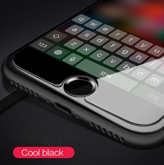 Vingerafdruk touch id-folie voor iphone 8 home-knop beschermfolie stickerfolie voor iphone 8 7 plus 5s se 6s 6 ipad air pro mini: Zwart