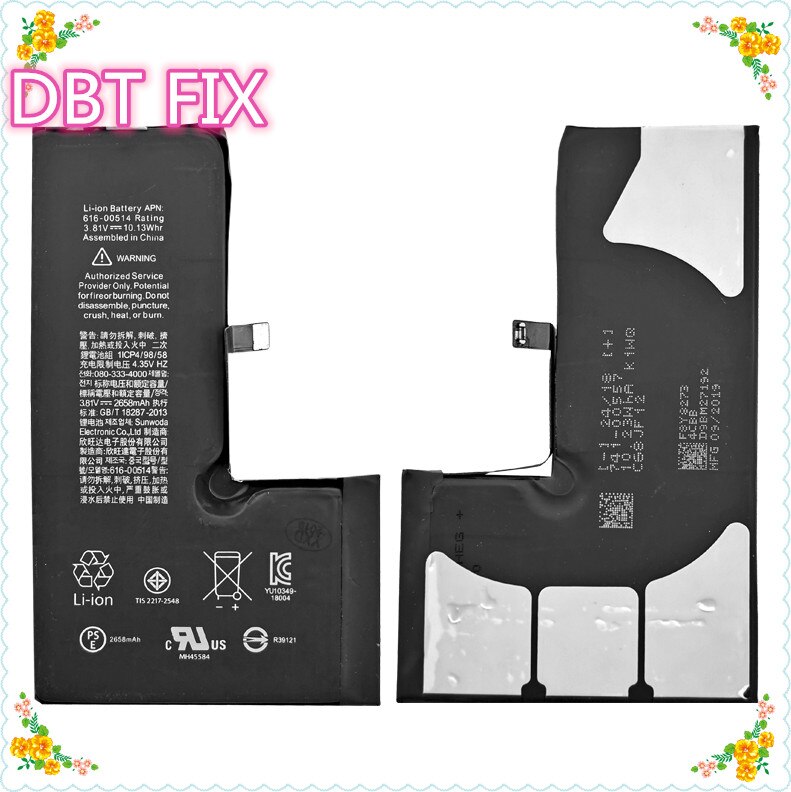 nueva AAAAAA batería para iPhone5 5S 5C iPhone 6G 6P 6S 6SP 7G 7P 8G 8P X XS X XR Xs Max cero ciclo: XS-1piece