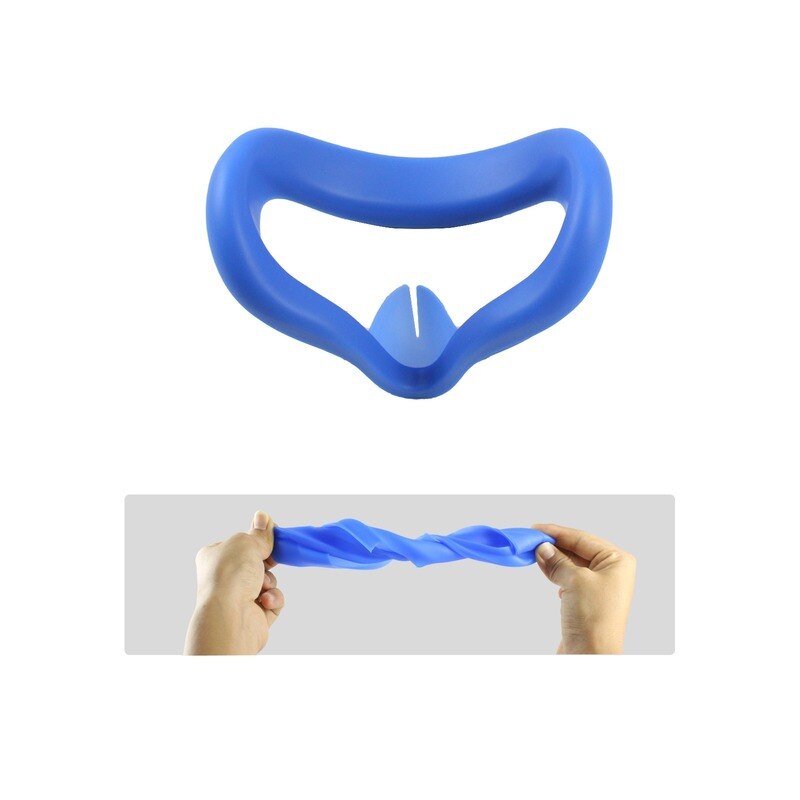 Silikone øjenmaske cover pad til oculus quest 2 vr headset åndbart anti-sved lys blokerende øjen cover til oculus quest 2