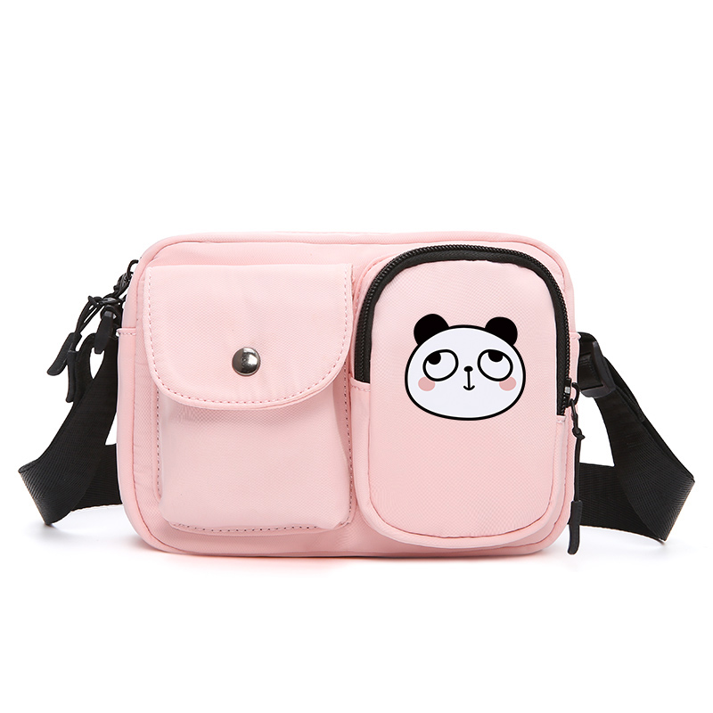 Sac à bandoulière d'épaule mignon de Panda de bande dessinée de pour des femmes imperméable à l'eau: pink