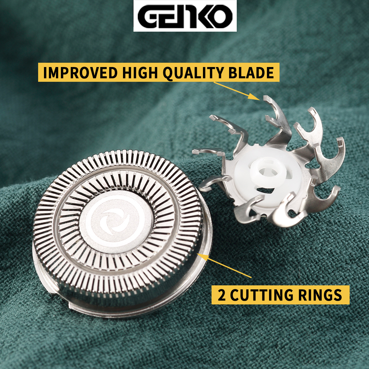 Shaver Head Replacement Blade ,Compatible Skull Shaver Pitbull Gold PRO Shaver Replacement Blade 4 Heads Skull Shaver Blades