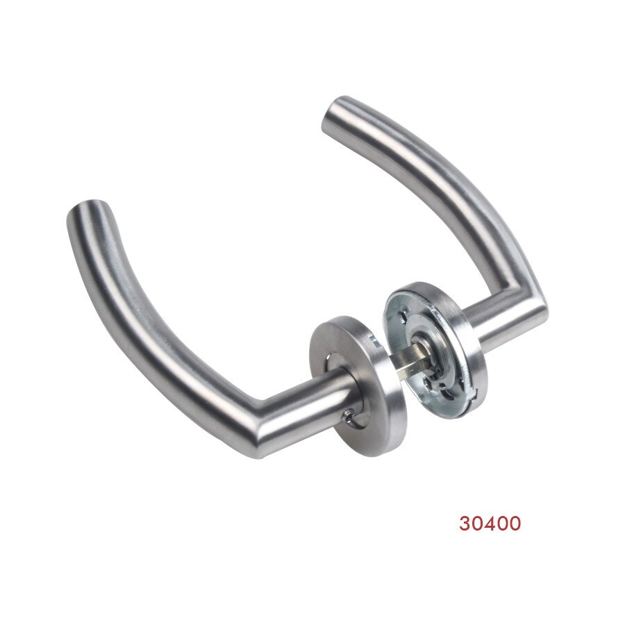 Door Handle Set Stainless Steel Interior Home Lever Handle Lock Durable Adjustable Latch Security Knob For Bedroom Bathroom: JH005