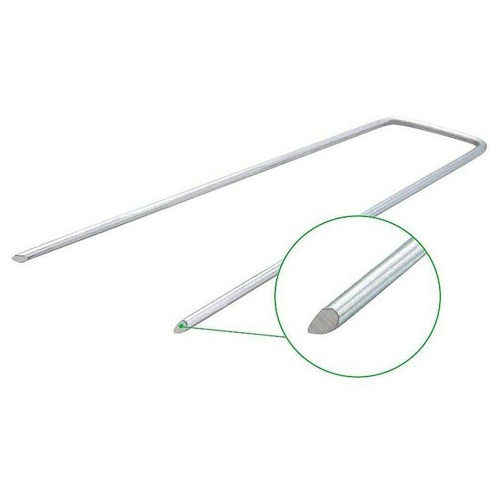 10 stück metall-erdanker in u-form für zelte, pavillons, campingplanen, haken (10 x 15 x 20 cm cm), bodennägel, outdoor-camping-zeltausrüstung