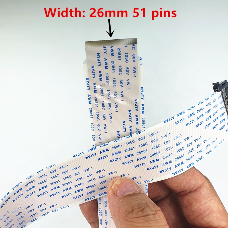 51 pin 4k hdtv lcd ledet båndkabel awm 20706 20861 105c 60v vw -1 en ende med stikkontakt og hi andre uten stikkontakt 26mm