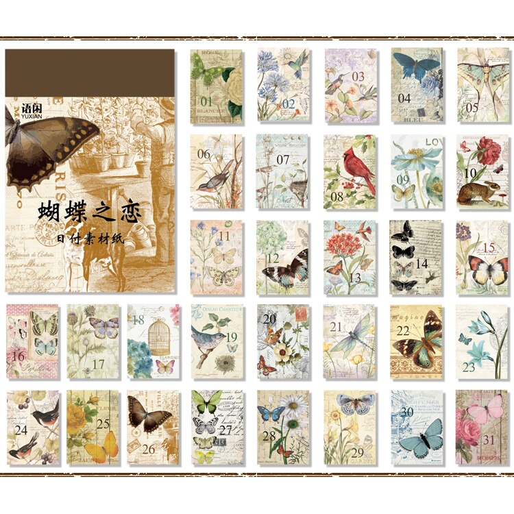 Vanyi 12 designs samling år bokstav fyrkantig diy hangtag scrapbooking/korttillverkning/journalföringsprojekt med hålkort: 3
