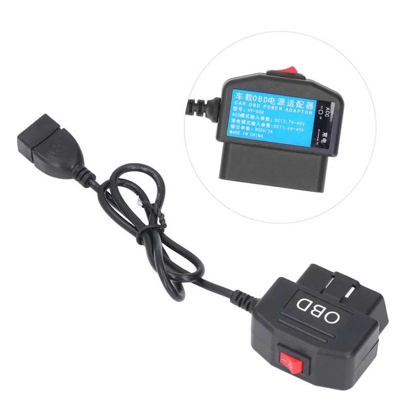 OBD Adapter Power Box OBD Charger 24 Hours Monitoring for Mobile Phone Charging
