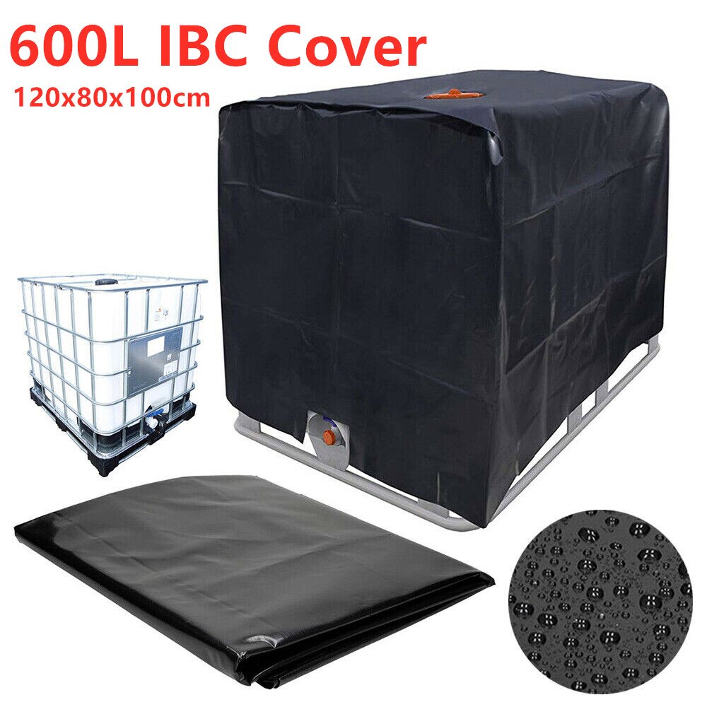 til deksel til regnvannstank 600/1000 liter ibc container utendørs hage hagesofa vanntett støv solbeskyttelse oxford klut