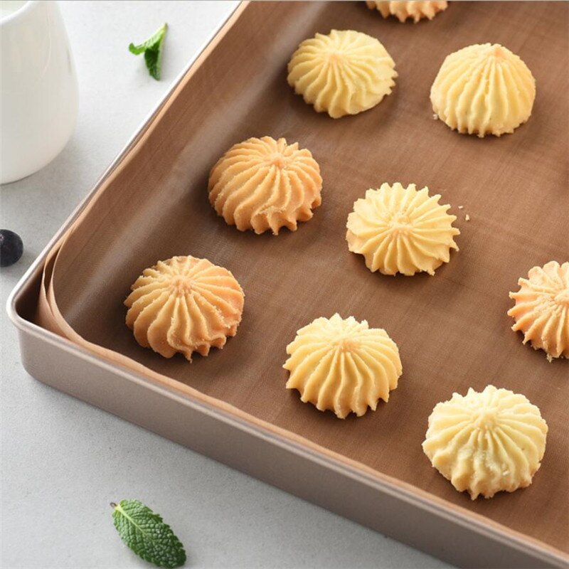 1-6 Stuks Bakken Mat Vel 40*60 30*40Cm Resuable Slip Oven Liner Sheet Olie-Proof Bakpapier Keuken Bbq Bakken Tools
