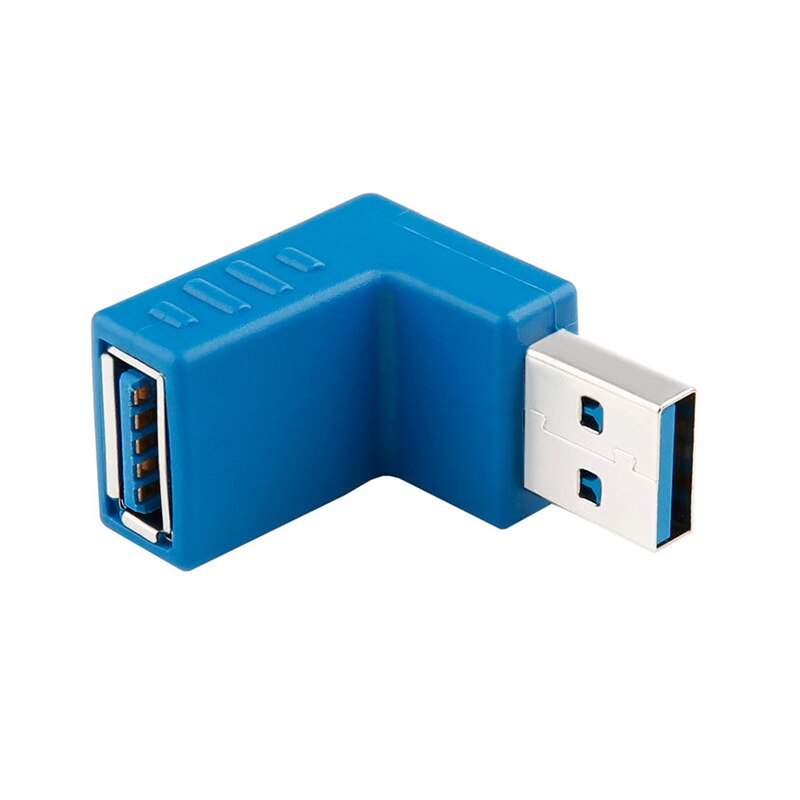 Conector Usb 2,0, convertidor de 90 grados, macho a Usb 3,0 hembra, adaptador, extensor de cable