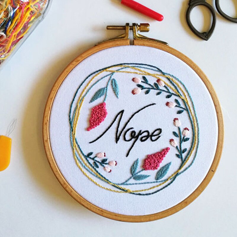 Juego de bordado de flores estéreo DIY hecho a mano, paquete de materiales de bordado, suministros de costura de punto de cruz, decoración del hogar: 9