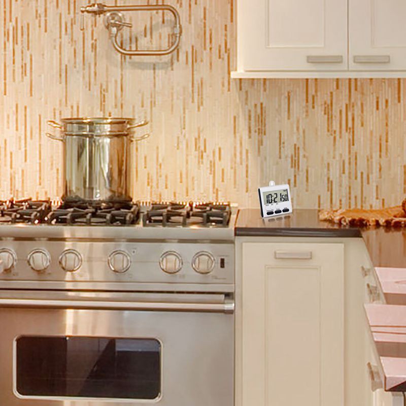 3 Pack 24 Hours netic Kitchen Timers With Digital Alarm Clock Timer, Loud Alarm And Big Sn