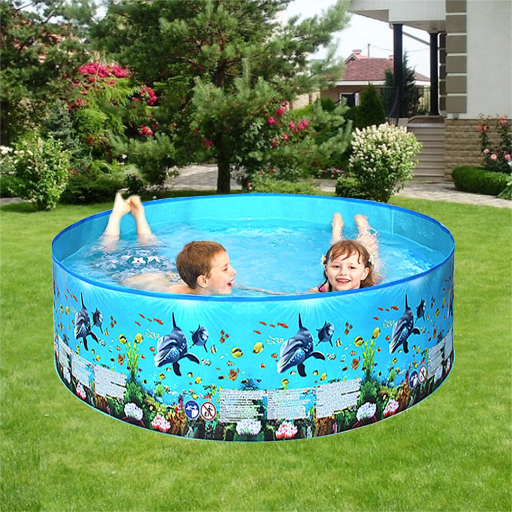 Sommar utomhus vatten leka pool tecknad rund pool leksak hård plast pool leksak hushåll barn leksak för familjen leksak