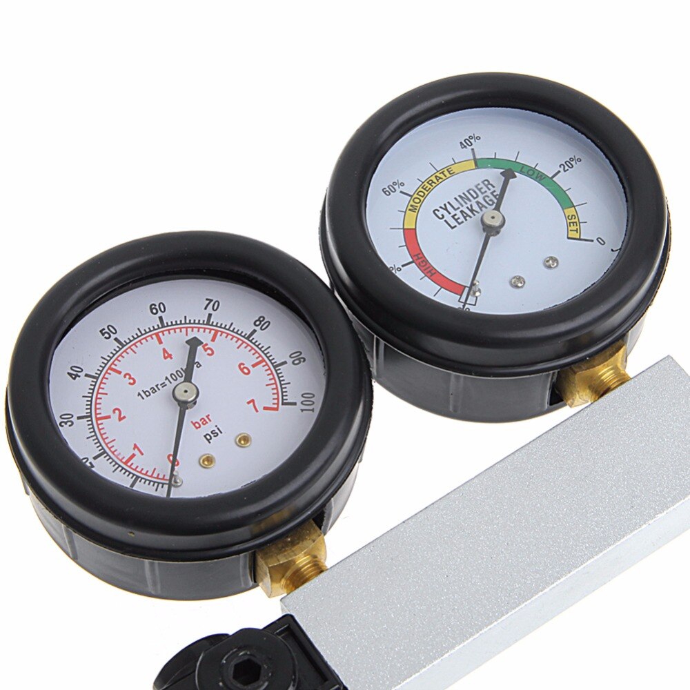 Auto cylinder motor läckage tester kompressionsmätare diagnostisk detektor för bil cylinder detektor