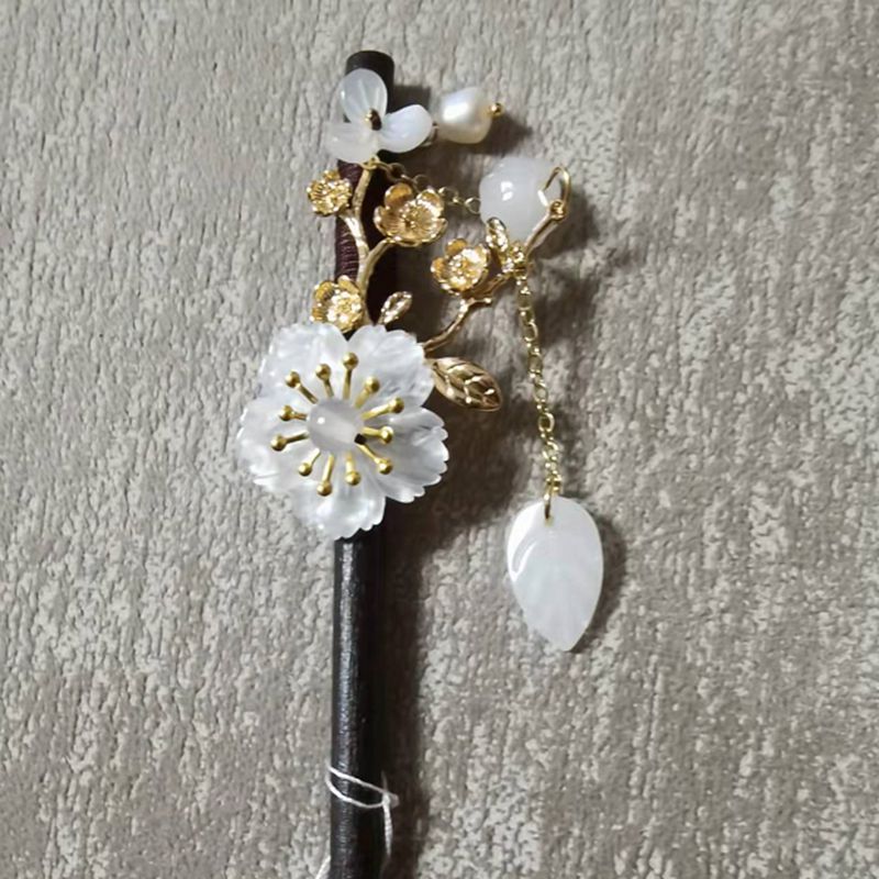 Gioielli di forcina per capelli accessori per capelli Hanfu in legno Vintage cinese