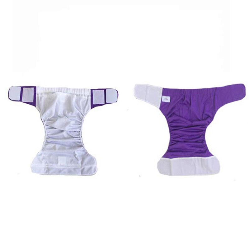 reusable unisex adult cloth diaper pants incontinence nappy inserts cover with velcro washable 35kg-100kg S M L XL