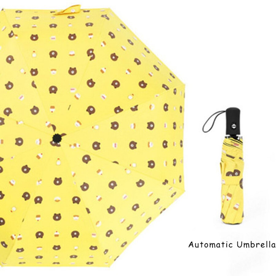 Uv Umbrella Rain Women Automatic Rain Umbrellas For Kids Girl Cute Parasol Clear Men Idea Folding Beach Useful Animal Fruit