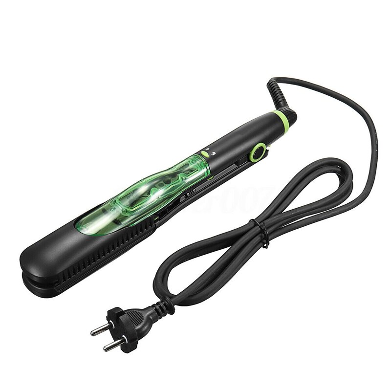 Ceramic Steam Hair Straightener, 110-240V, with 6 Automatic Steam Holes Negative Ions for Dry & Wet Hair EU Plug: Default Title