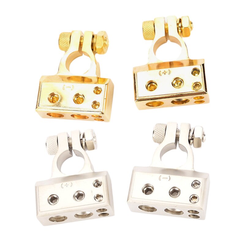 1 Paar Metaallegering Auto Batterij Connector Terminal Klem Positieve Negatieve Auto Vrachtwagen Auto Auto Parts Batterij Terminals