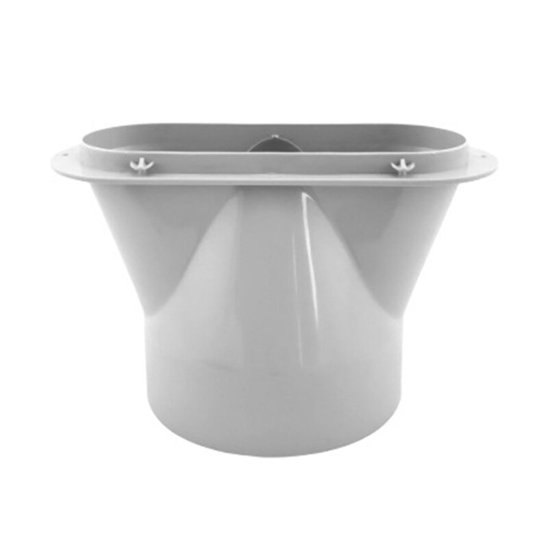 Flat Mouth Interface 150mm Air Conditioning Exhaust Hose Connector Air Conditioning Interface Accessories: Default Title