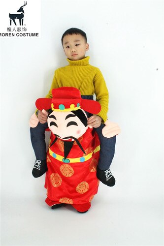 Advertising God of Fortune Mascot Costume Cosplay Suits Adults Party Game Fancy Dress Outfit Carnival Halloween Easter Clothing
