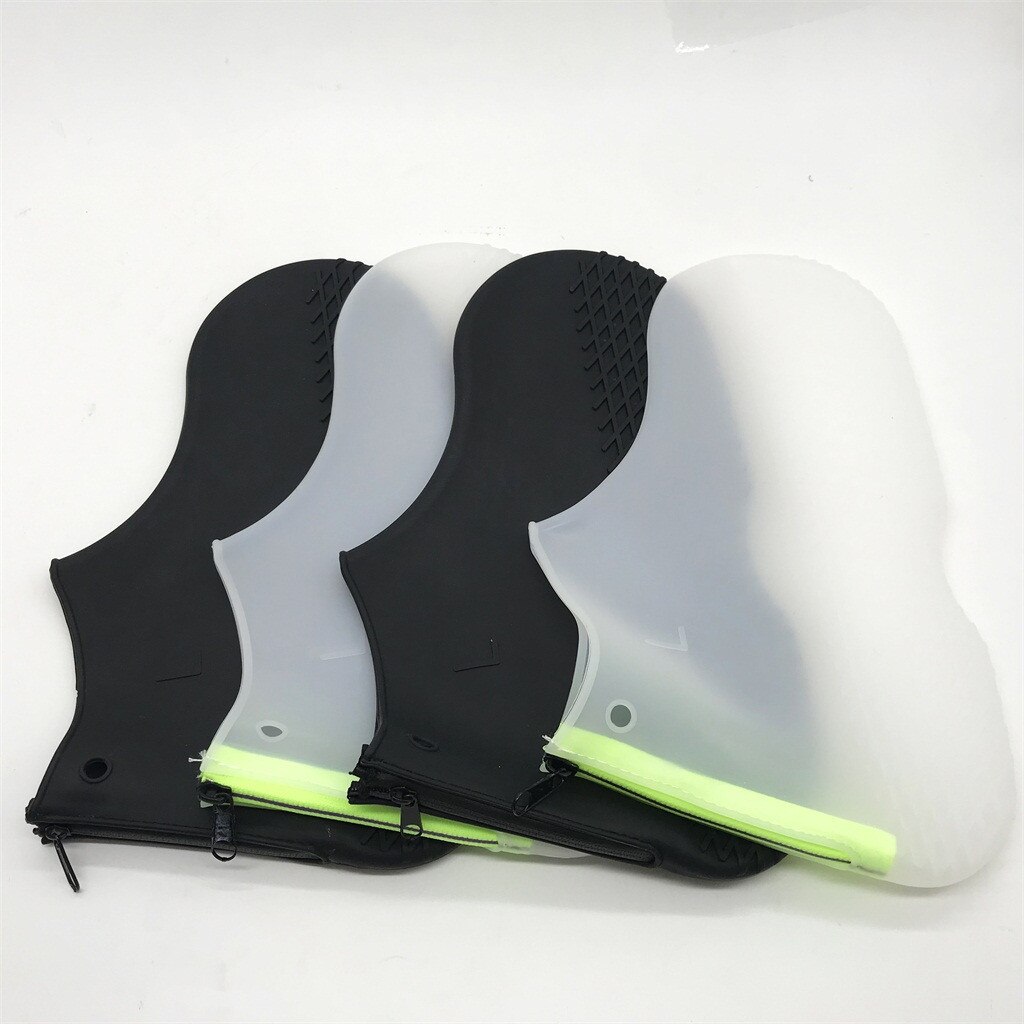 Waterdichte rits Siliconen antislip schoen Cover Outdoor Regendicht Wandelen Skid-proof slijtvaste Schoen Covers outdoor draagbare