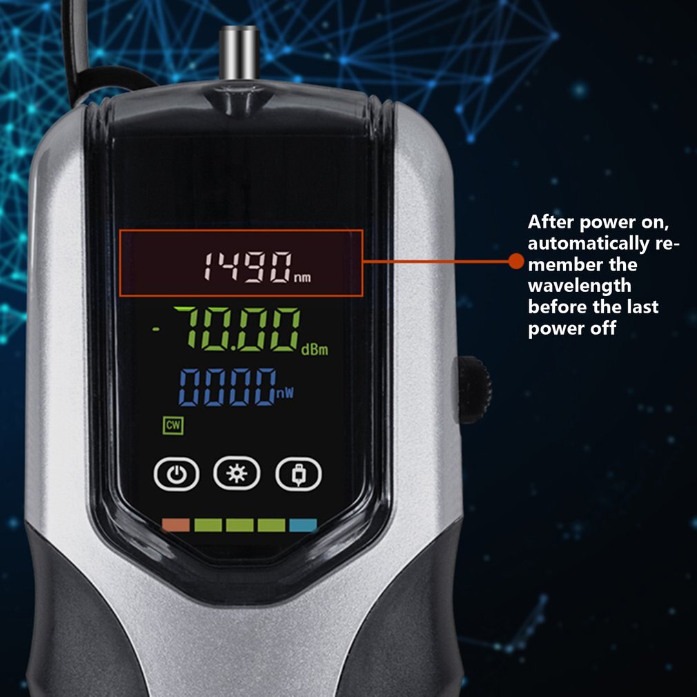 G750 Rechargeable Optical Power Meter Optical Power Detection Instrument Light Decay Tester Light Inspection Tool