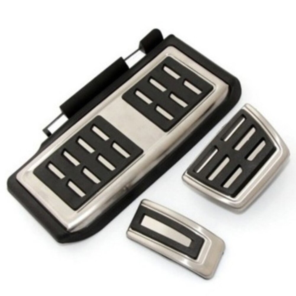 Rvs Pedaal Voor Vw Golf 7 Gti MK7 Lamando Polo A05 Passat B8 Skoda Rapid Octavia 5E 5F A7 + Auto Accessoires: 3PCS AT