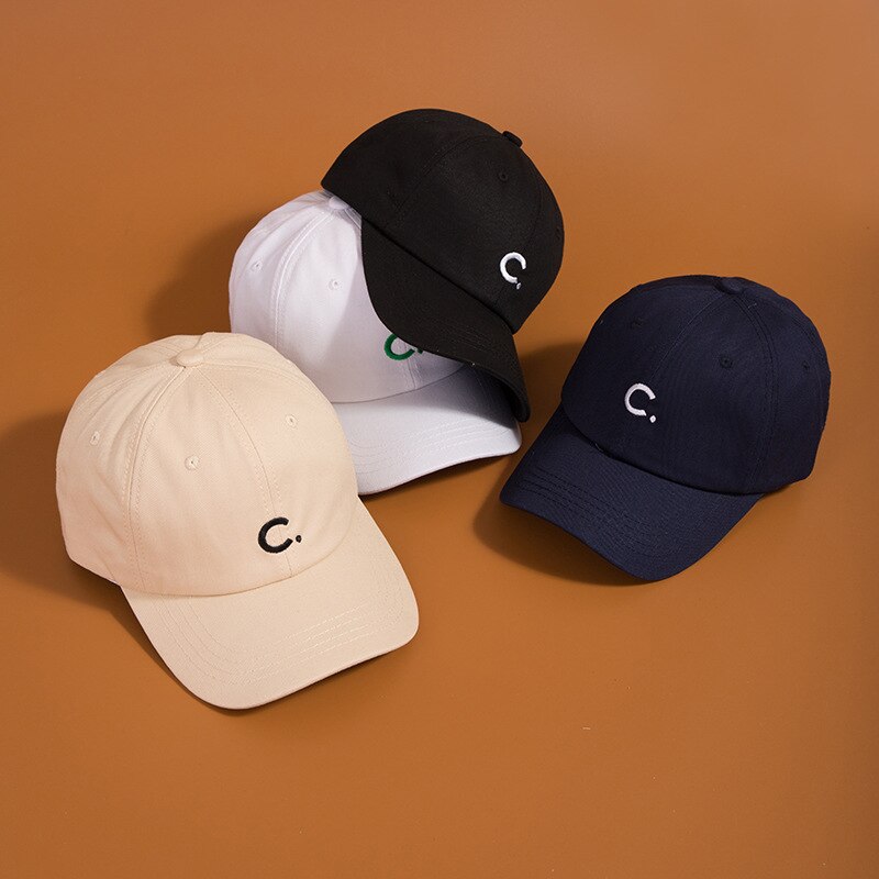 Kleur Retro Cap Letter C Baseball Cap Verkoop Gradiënt Mannen En Vrouwen Hoed