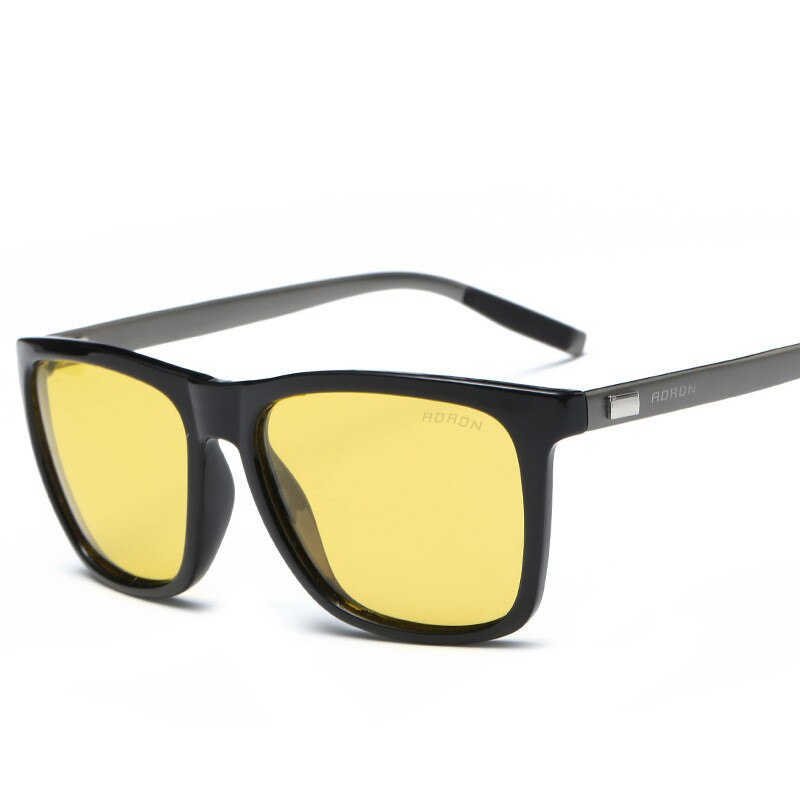 Zhiyi unisex natbriller til kørsel solbriller aluminium drivere nattesyn glasse polariseret fiskeri solbriller: Nattesyn b