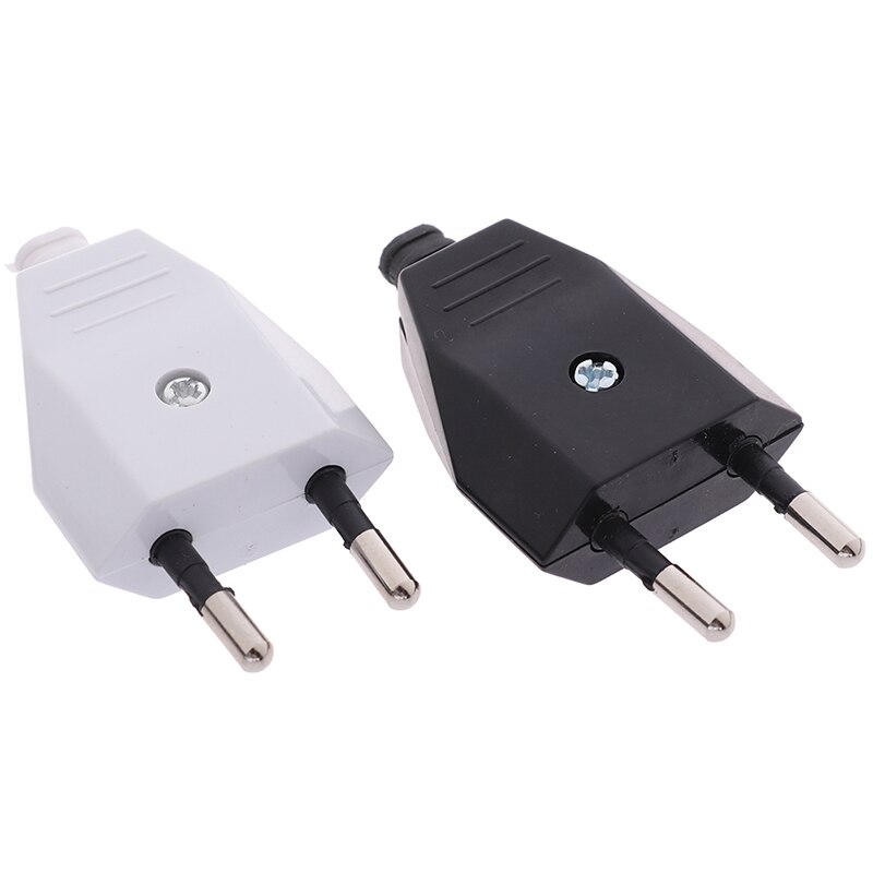 2 Pin EU Plug Male Female Electric Plug Socket European Wiring Power Extension Cord Adapter Connector Detachable