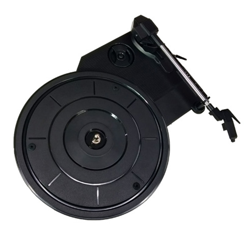 Alnicov Vintage Vinyl LP Platenspeler – Draagbaar Met Ingebouwde Voorversterker En Verstelbaar Contragewicht, 28 Cm