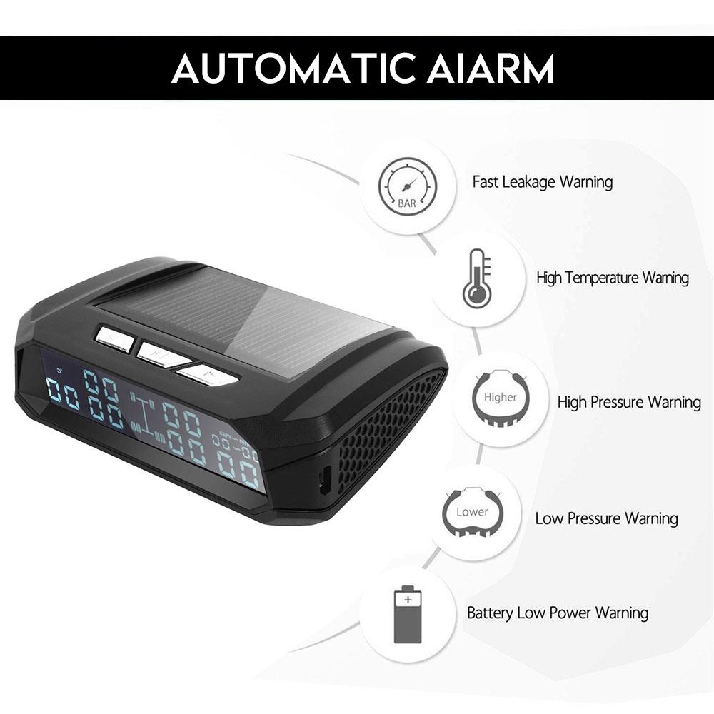 Dæktryk alarm dæktryk overvågningssystem 8.0 bar lastbil tpms 6 stk sensor usb