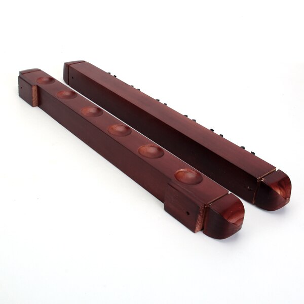 Romeinse Stijl 6-Plaats Wandrek Biljart Keu Muur Cue Rack Holder