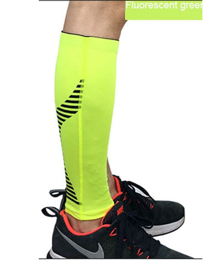 1PCS Cycling Running Leg Compression Sleeves Calf Non-slip Breathable Yoga Tennis Football Shin Guards Sports Safety 5 Colors
