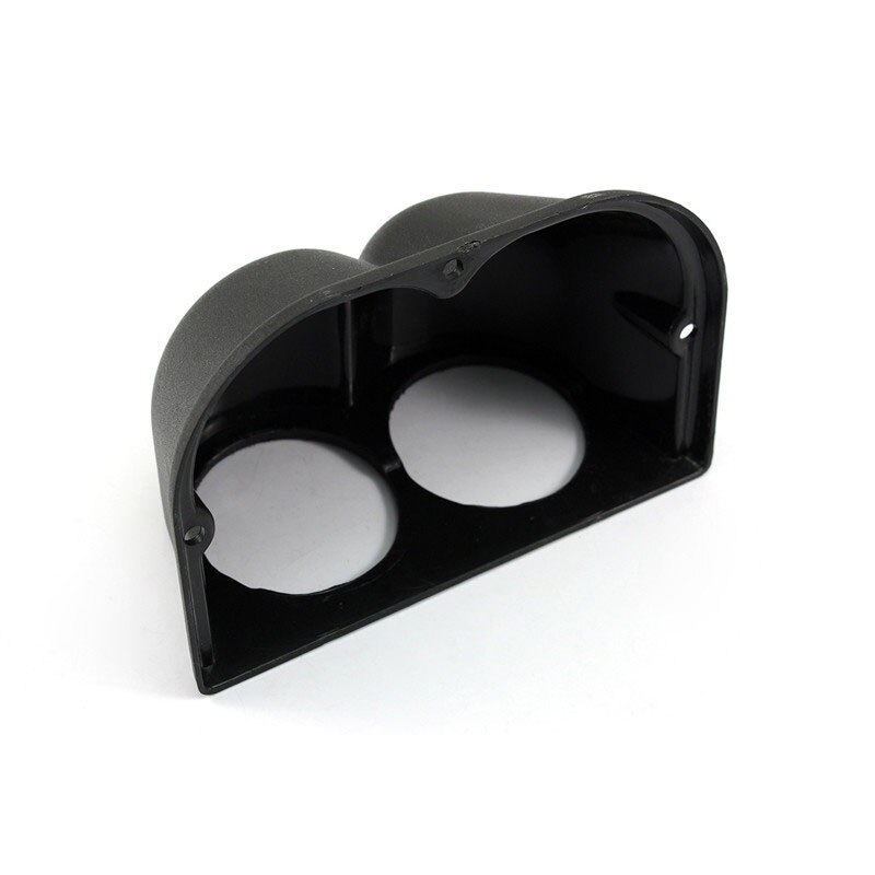 HB Black 2" 52mm Universal 2 Dual Hole Dash Gauge Meter Pod Mount Holder