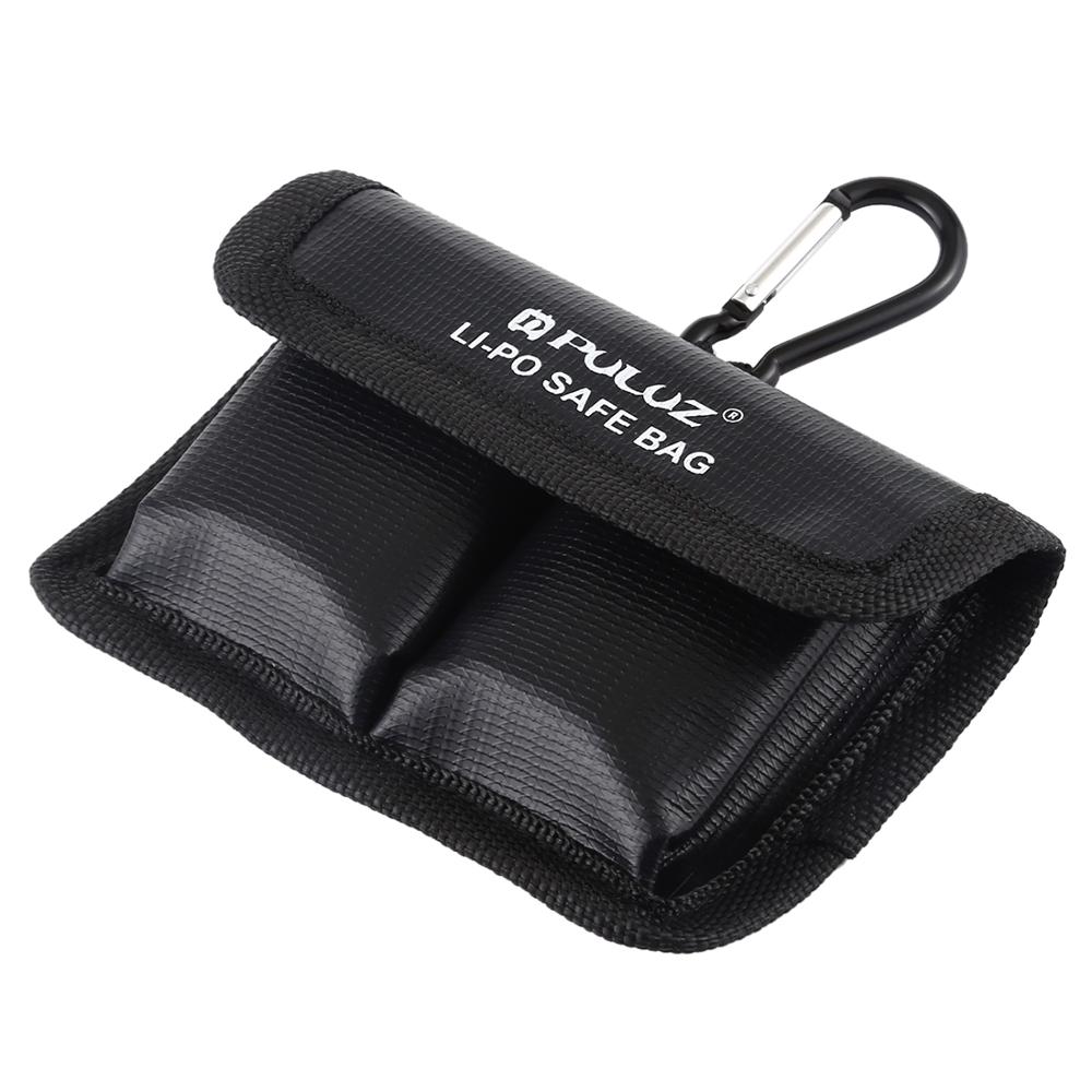 Lithium Battery Explosion-proof Safety Protection Storage Bag with Carabiner for Camera Battery