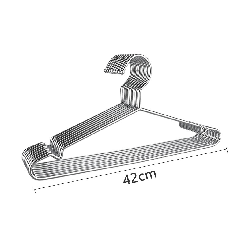 Cintre à vêtements en acier inoxydable, 10/20 pièces, organisateur de placard, porte-manteau antidérapant, support de séchage pour pantalons, garde-robe de rangement permettant de gagner de l'espace