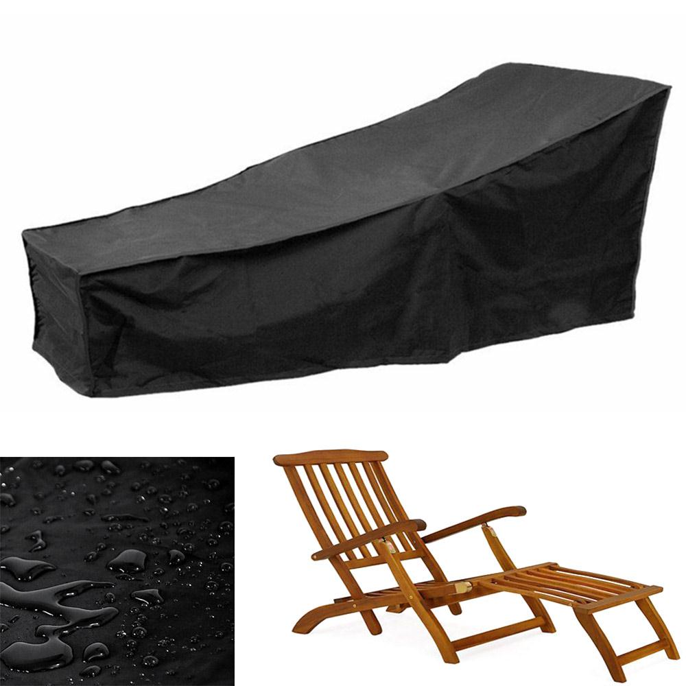 Uv-bestandigt vandtæt liggestolbetræk stolebetræk holdbart kraftigt stretch 210 x 75 x 40/80 cm