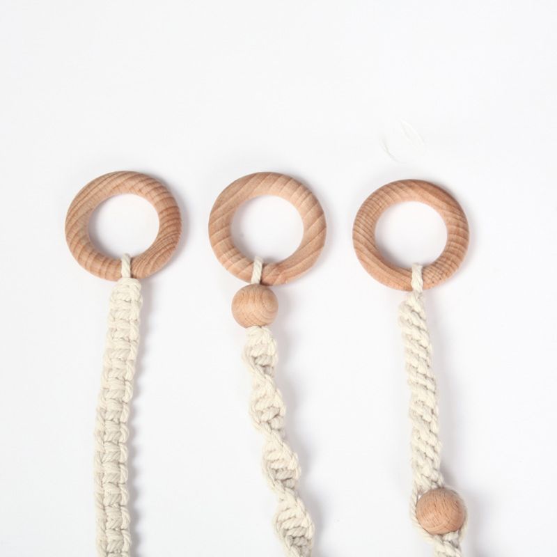 Bébé nordique gymnase cadre pendentif bois support Crochet dentition soins infirmiers suspendus jouer jouet R2JF