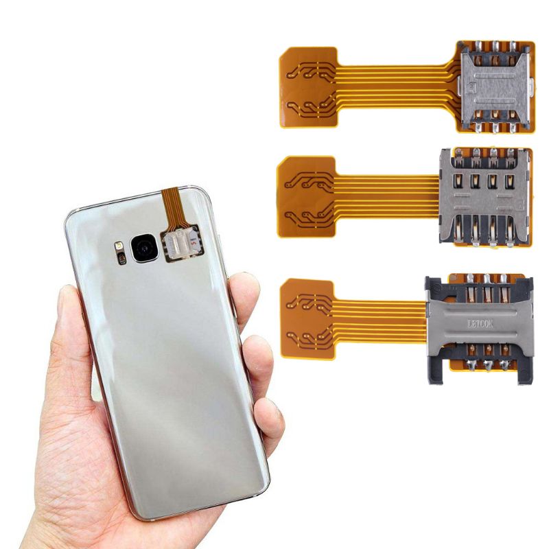 3 sizes SD Adapter Hybrid Double Dual SIM Card Micro SD Adapter for Android Phone Extender Nano Mic