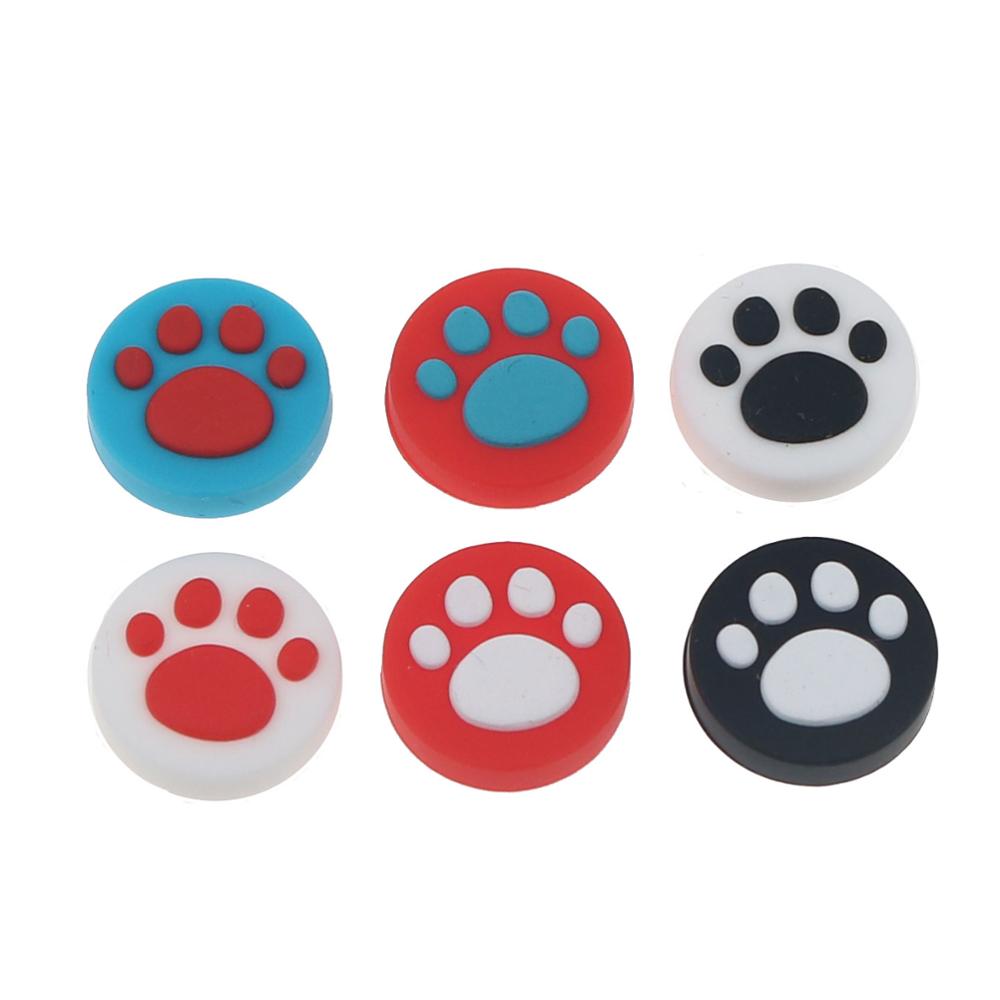 JCD 2pcs Cat Paw Claw Silicone Thumb Grips Cover for Nintend Switch NS Joy Con Analog Stick Caps Skin for JoyCon Joystick Grip