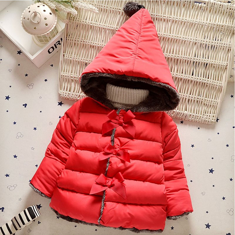 Vinterpiger baby tøj outfit bomuldsjakke overtøj frakker til baby tøj jakke spædbarn pige mærke hættejakke parka