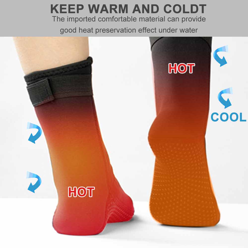 Calcetines de buceo impermeables de neopreno y nailon para playa, antideslizantes, accesorios para surfear y bucear, 3mm