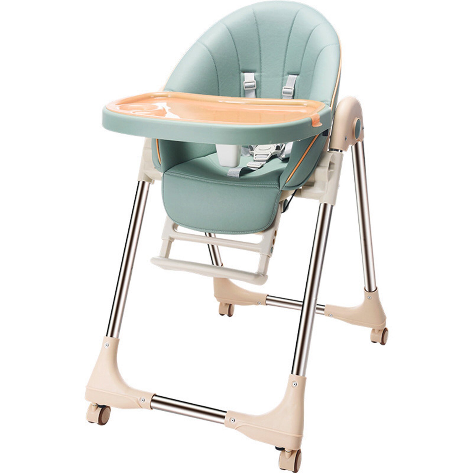 Silla alta para niños pequeños, mesa de cena para bebé, sillas plegables ajustables multifunción para niños, silla alta