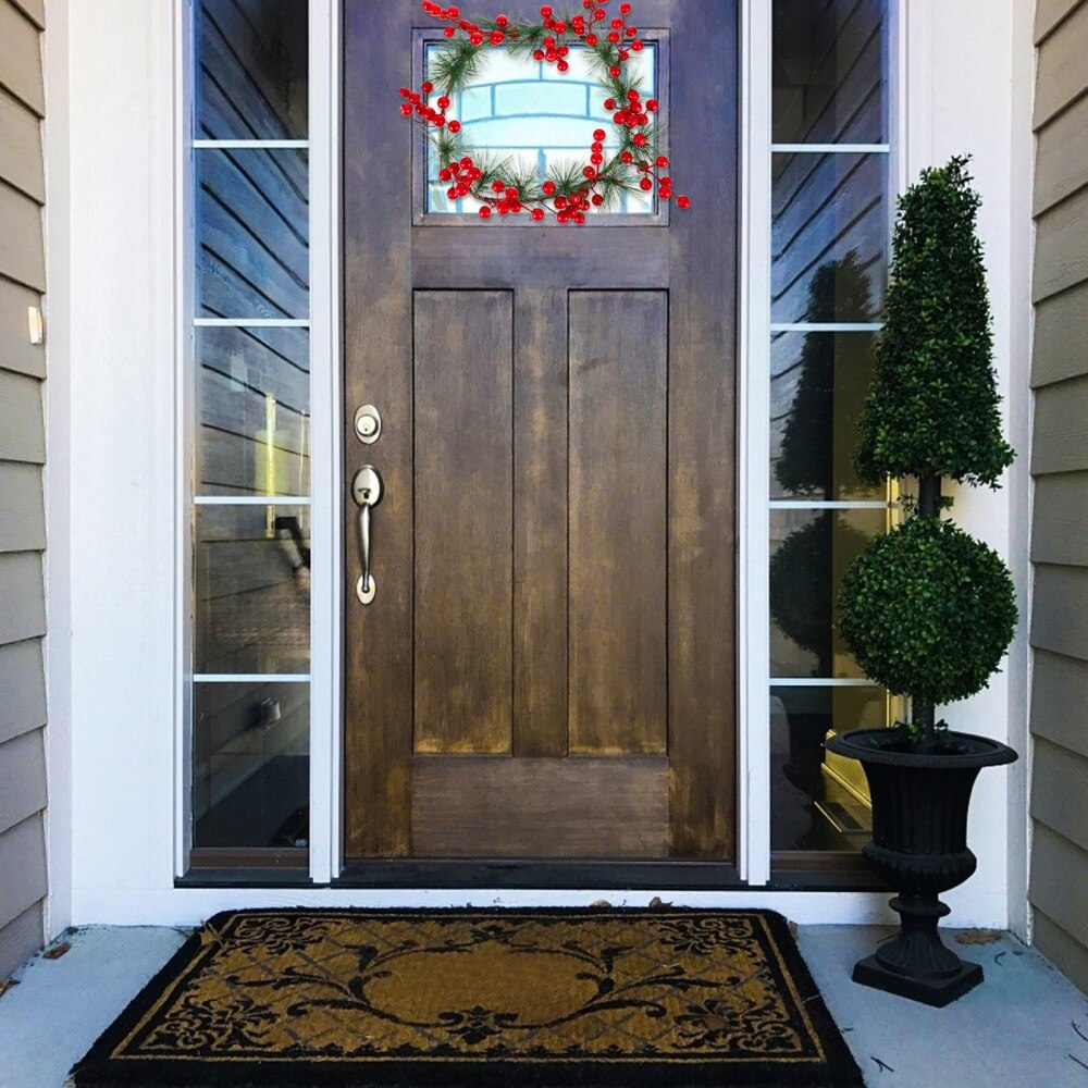 Christmas Wreath Stylish Pretty Artificial Berry Garland Hanging Wreath Red Berry Garland Red Berry Wreath